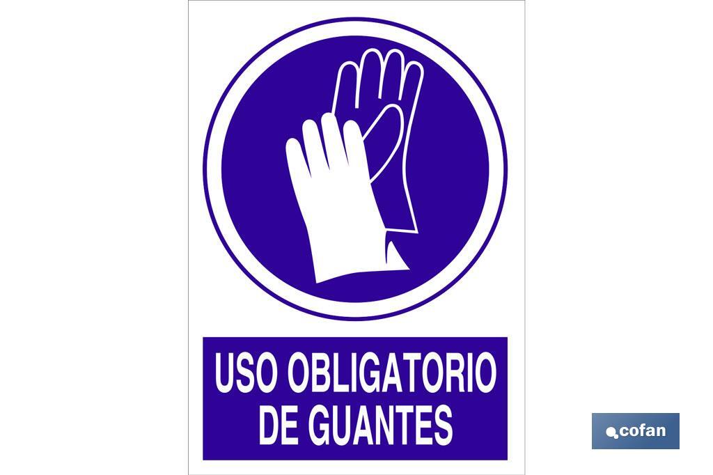 Uso obligatorio de guantes - Cofan