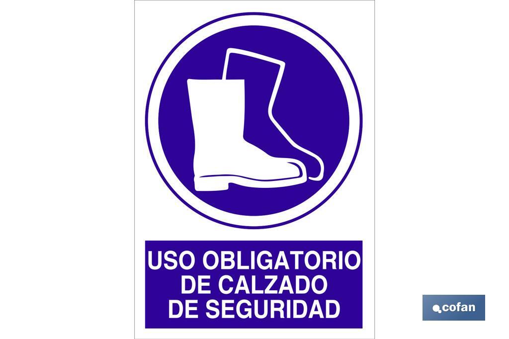 Uso obligatorio de calzado de seguridad - Cofan