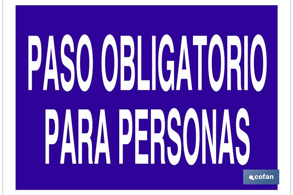 Paso obligatorio para personas - Cofan