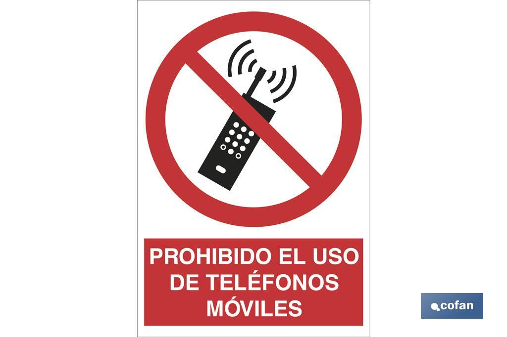 No cell phones allowed - Cofan