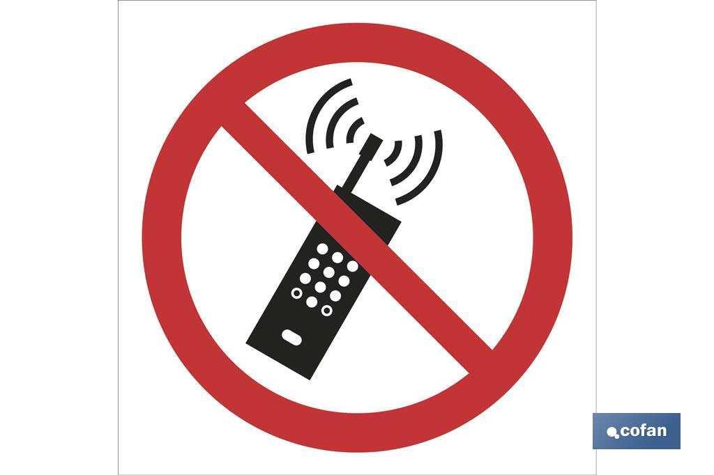 Prohibido teléfonos - Cofan
