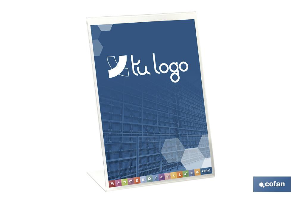 Display A4 con cartel incluido - Cofan