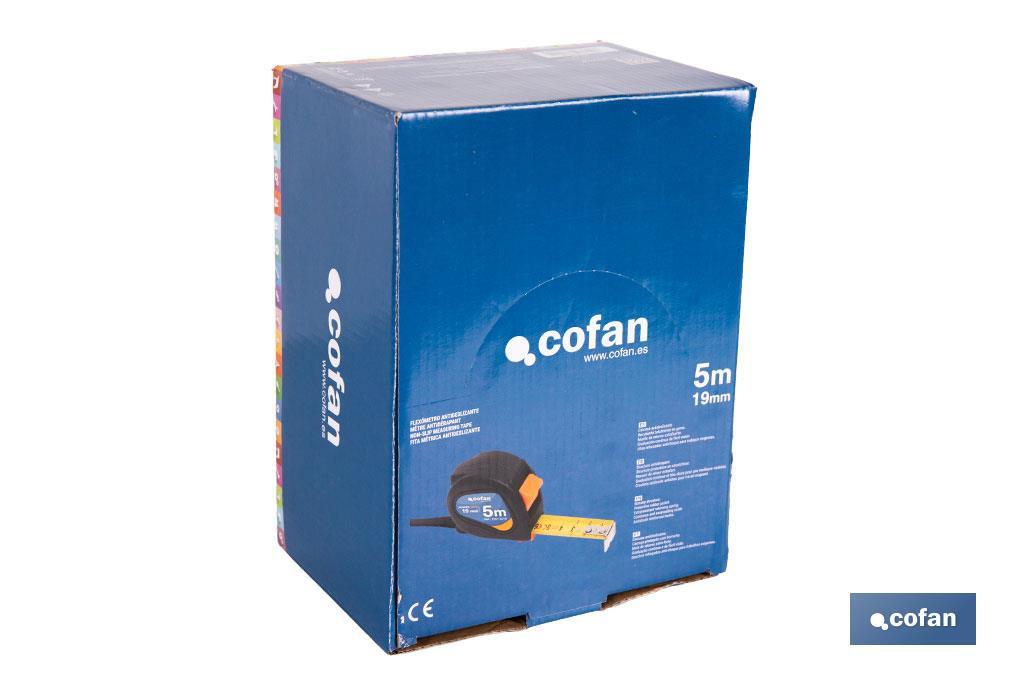 Expositor para flexómetros antideslizantes de Cofan | Incluyen los flexómetros | Varias medidas y capacidades - Cofan