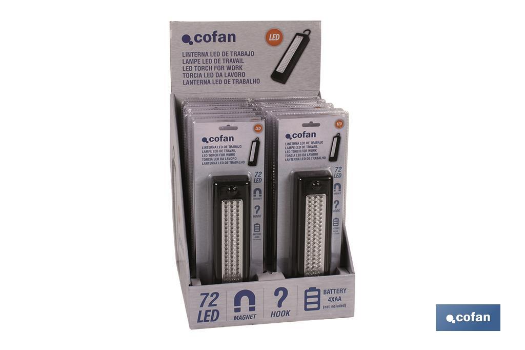 Display stand with 12 units of 72 LED lamps - Cofan