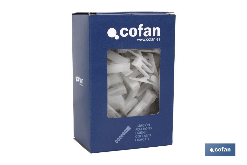 Fitting for plasterboard "wings" - Cofan