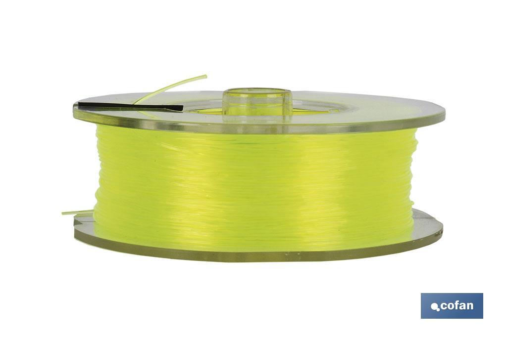 Fishing mono-thread 100% nylon line, yellow - Cofan