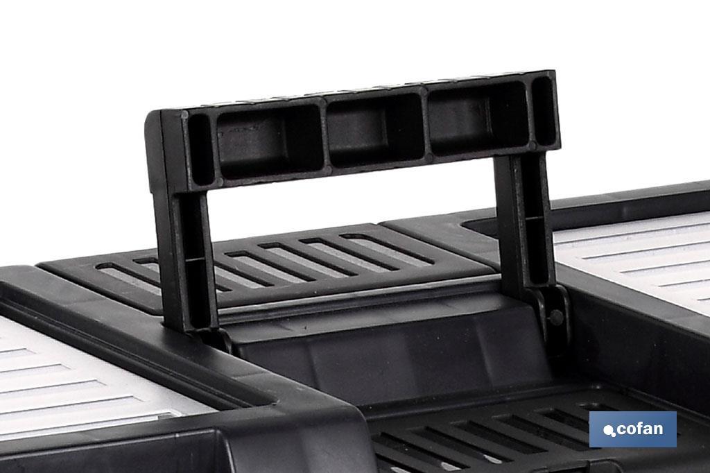 Caja de herramientas de plástico 20" | Modelo semi profesional | Con sistema modular - Cofan