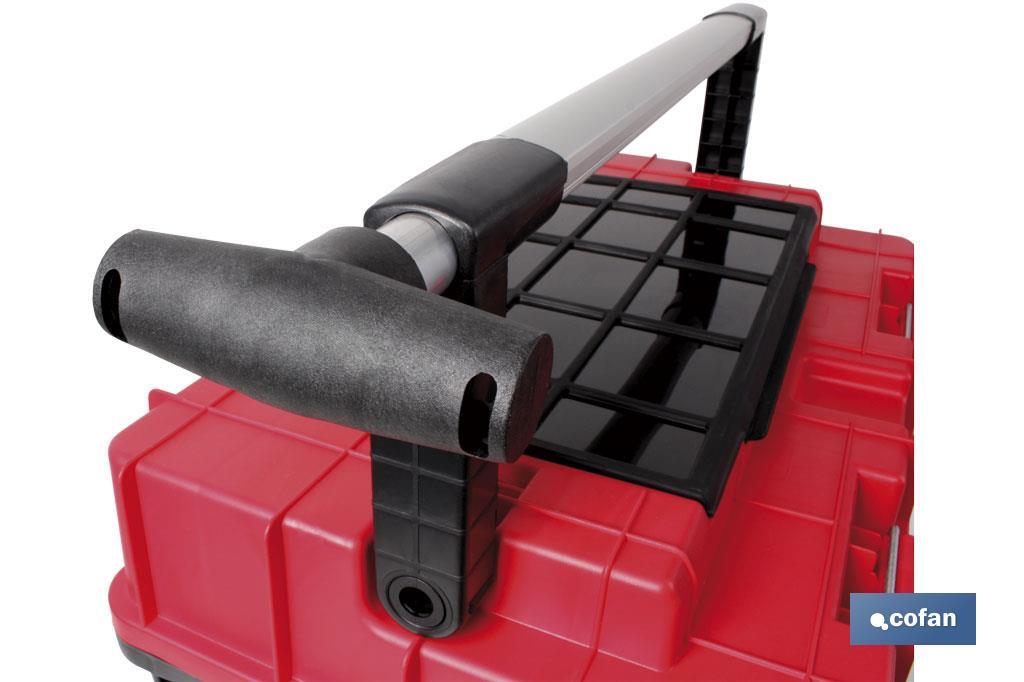 Heavy Duty tool box with two wheels | Deep bottom compartment with high storage capacity - Cofan