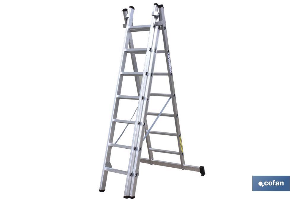 Aluminium ladder 3 steps EN 131 - Cofan