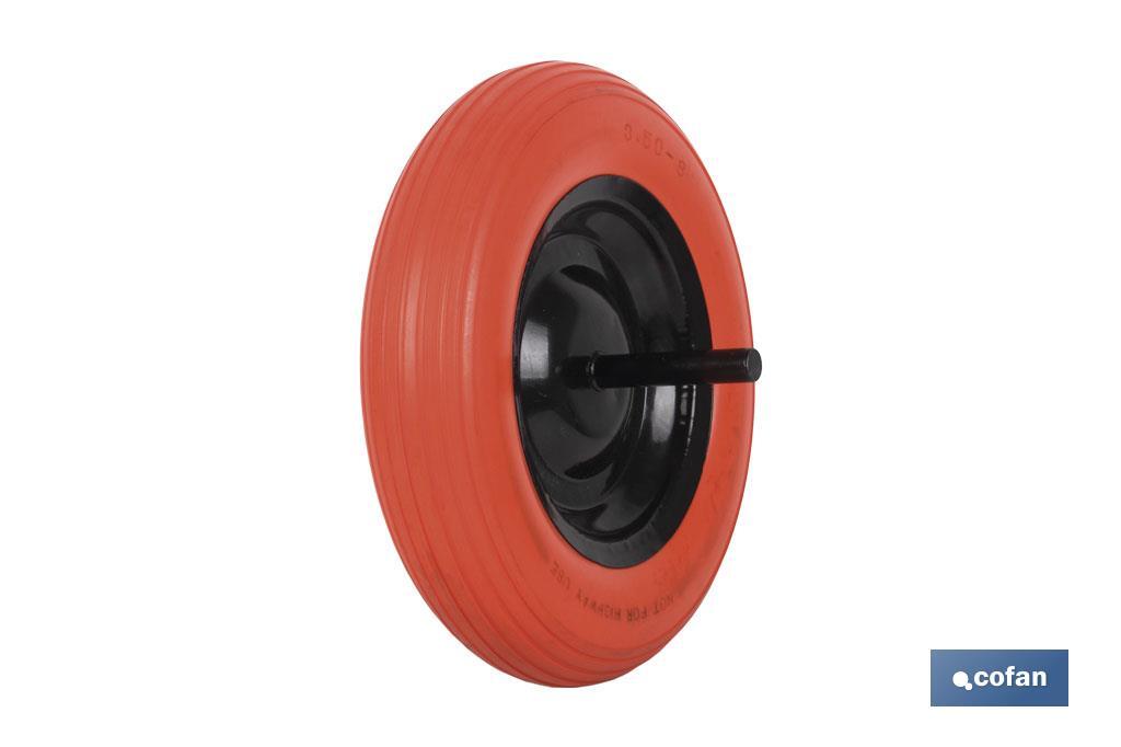 Rueda impinchable de obra | Con varillas Ø 20 mm | Para pesos de 140 kg - Cofan