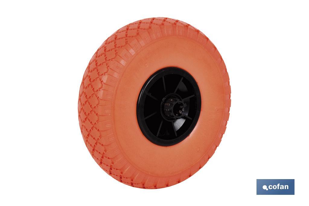 Wheel for hand trucks and sack trucks | With bearing | Manufactured with pneumatic ABS tyre - Cofan