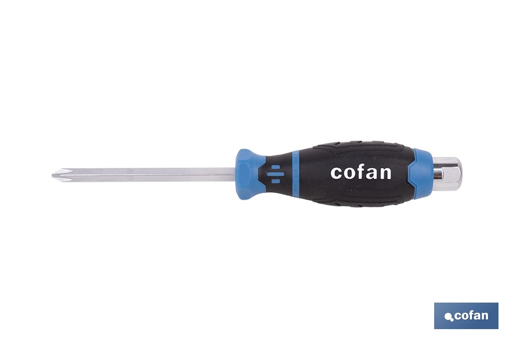 Destornillador Phillips de impacto modelo GripForce - Cofan