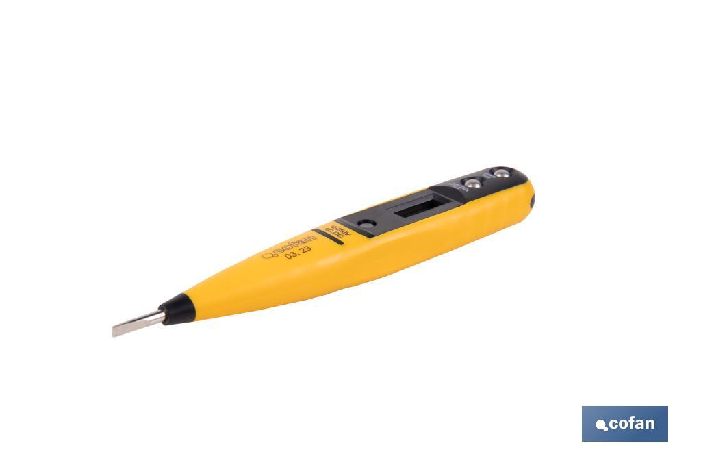 Digital voltage tester | 0-220 AC/DC | Size: 140mm - Cofan