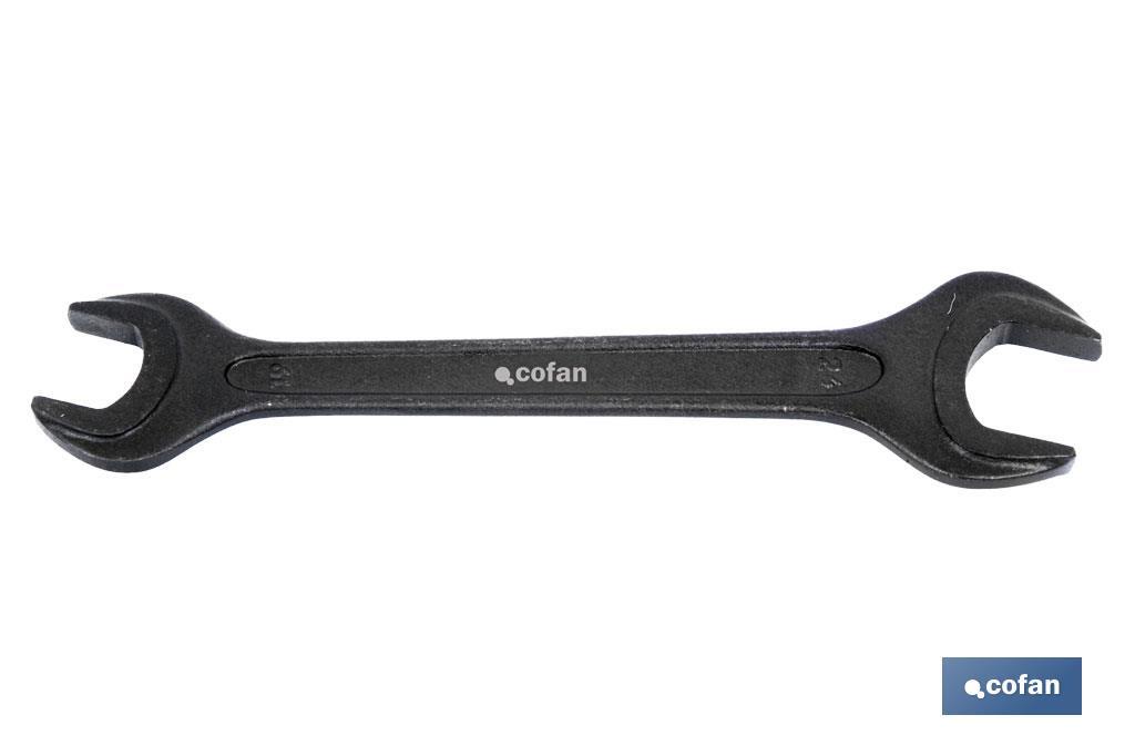 Reinforced double open-end wrench - Cofan
