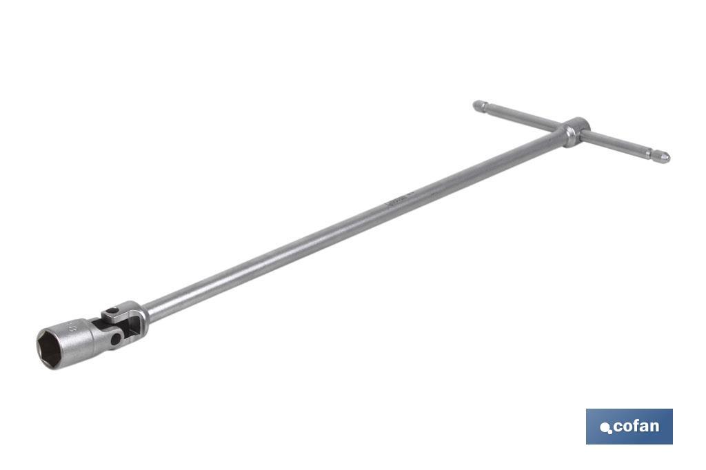 T-handle socket wrench | Opening: 20mm | Length: 500m - Cofan