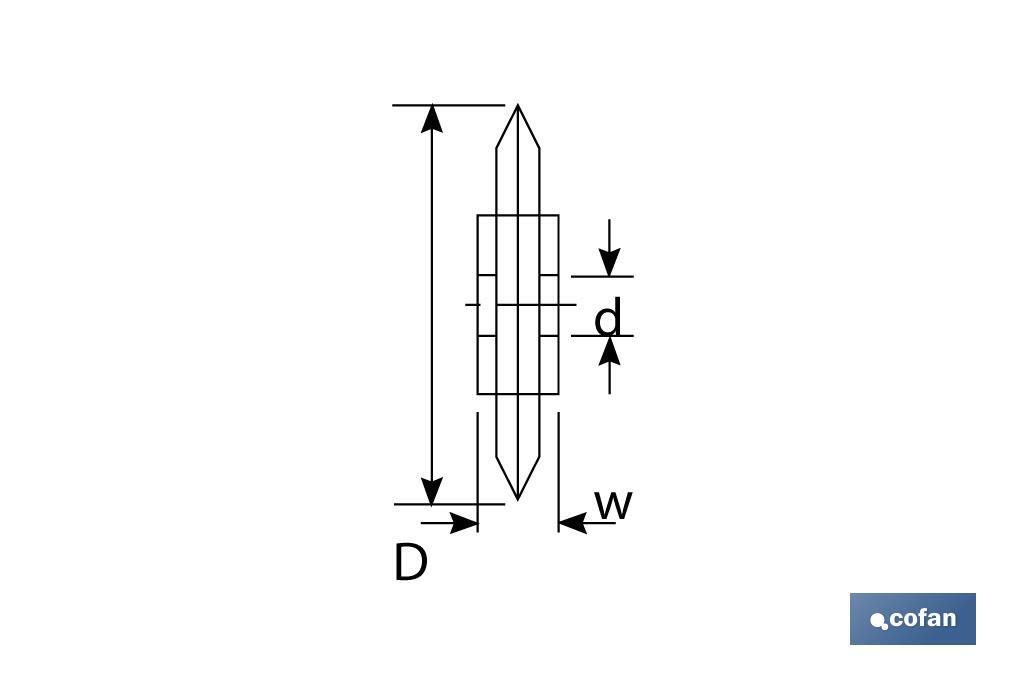 Lame de rechange | Pour coupe-tubes | Diamètre : 19 x 6,2 mm | Parfait pour l'acier inoxydable - Cofan