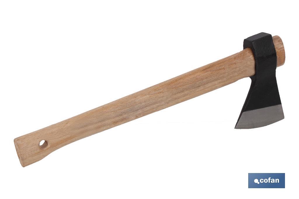 Hudson Bay axe with wooden handle | Versatile tool for different works | Total weight: 4,000g - Cofan