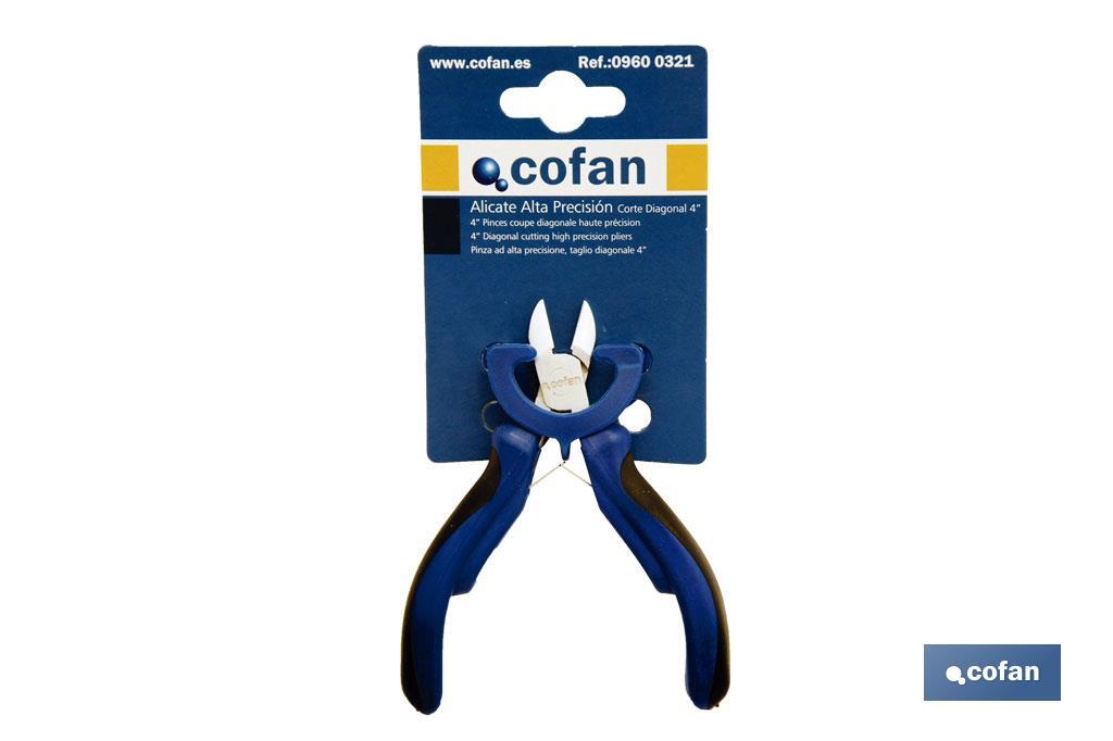 Alicates mini de corte diagonal | Fabricados en acero al cromo vanadio | Longitud del alicate: 6" - Cofan