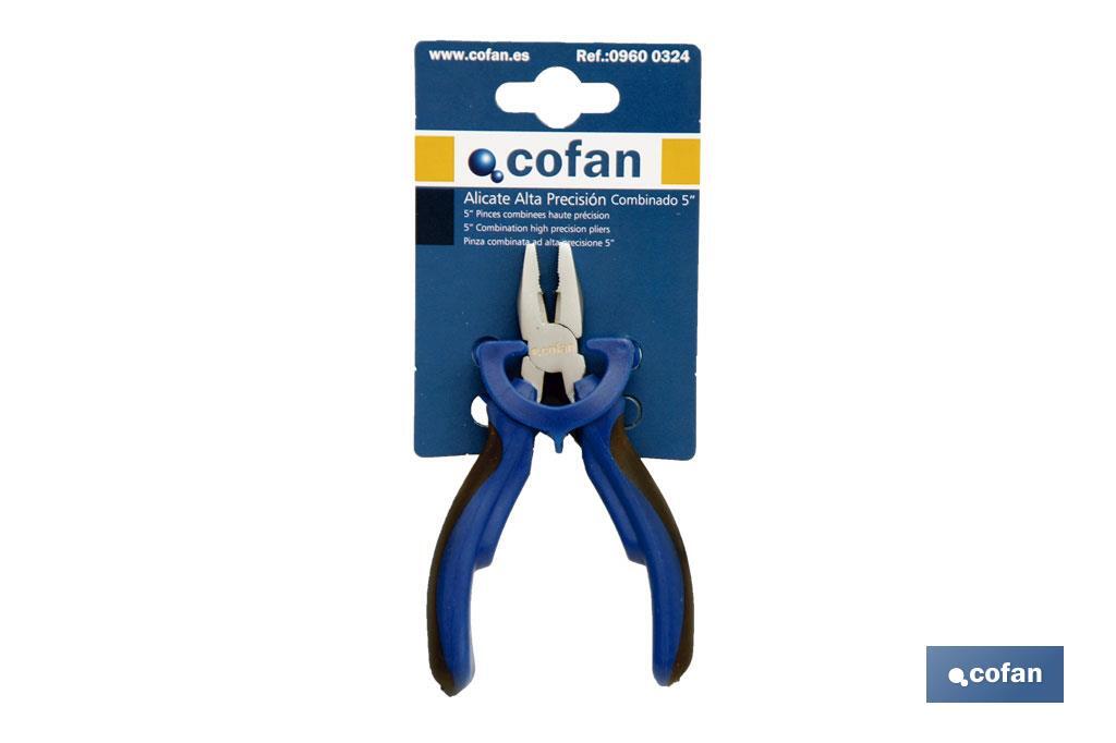 Mini combination pliers | Chrome-vanadium steel | Length: 5" - Cofan