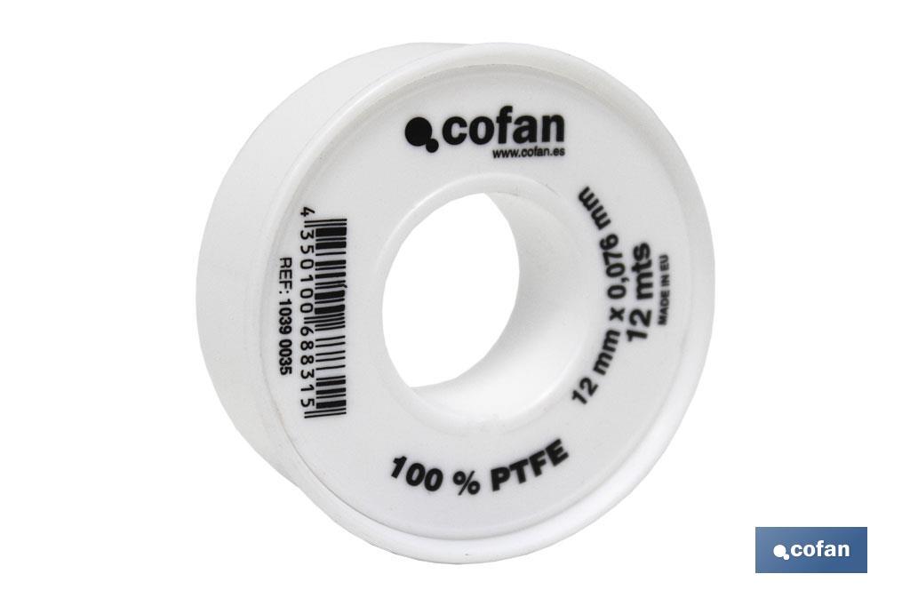 PTFE-Rolle 12mm x 0,076mm - Cofan