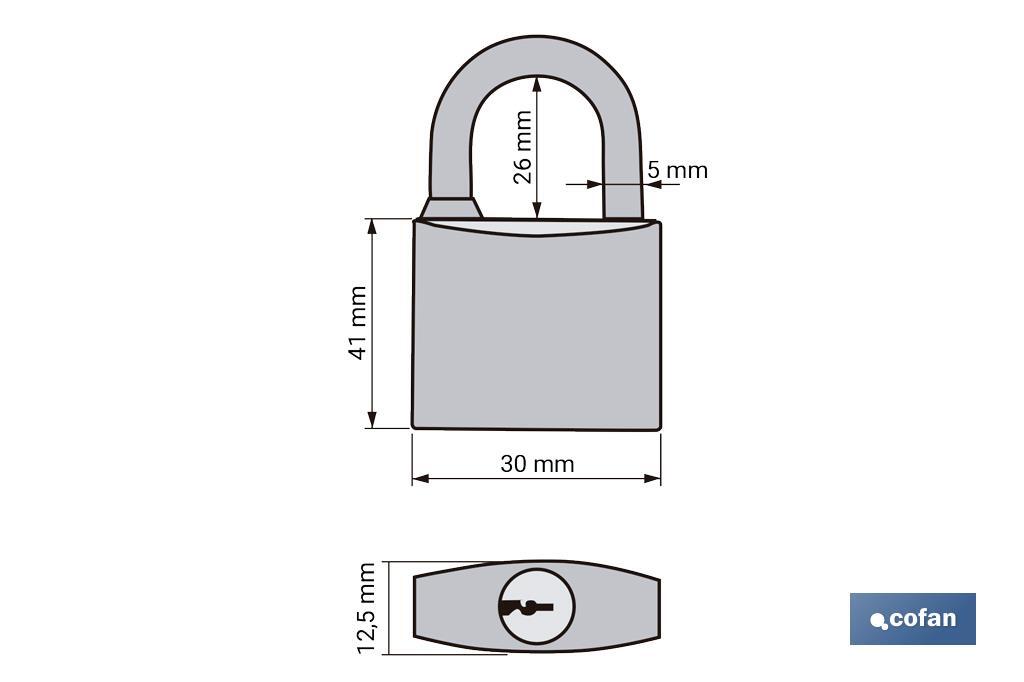 Combination Padlock with 3 digits | Safe lock for daily use - Cofan
