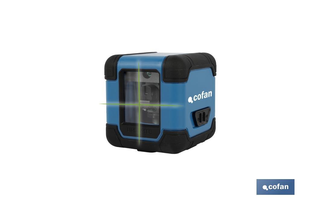 Cross-line laser level | Self-levelling and manual modes | Working range: 30m | Case included - Cofan