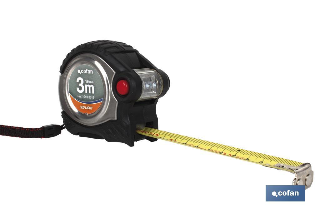 "Super" measuring tape Magnet + "Led" light - Cofan