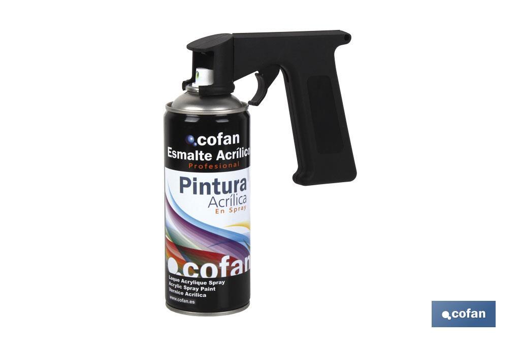 Pistola per bombolette spray | Universale | Diffusore | Si adatta a qualsiasi bomboletta - Cofan