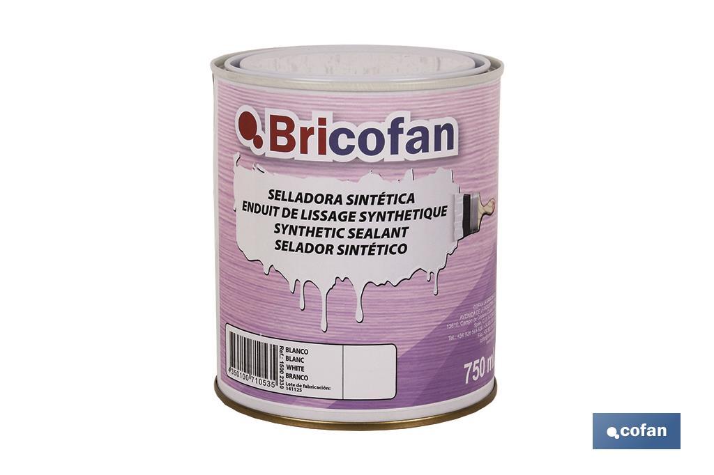 Synthetic Sealant | Bricofan White | 750ml container - Cofan