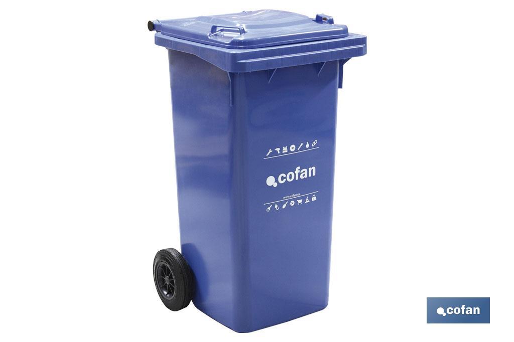 Rubbish Bins | 120-Litre Capacity | Easy transportation - Cofan