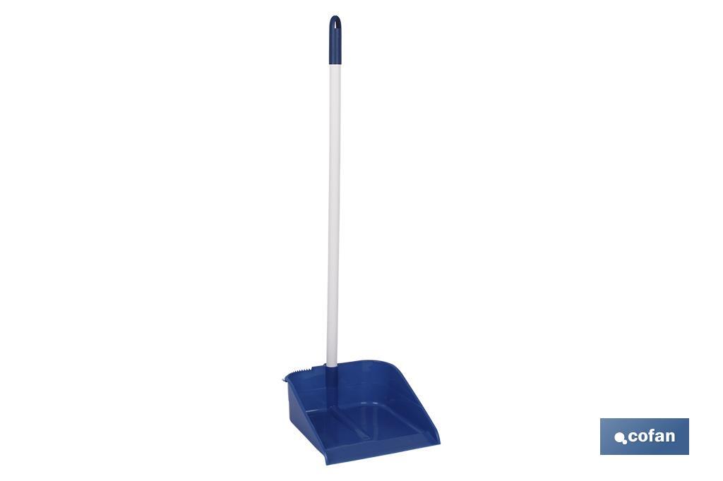 Basic Dustpan | Eidan Model | Blue | Size: 23 x 12 x 86cm | Plastic - Cofan