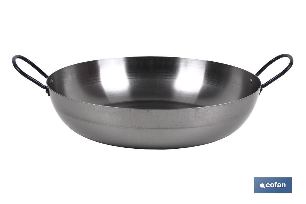 Polished steel Lyonnaise frying pan | Traditional Format | Rust resistant - Cofan