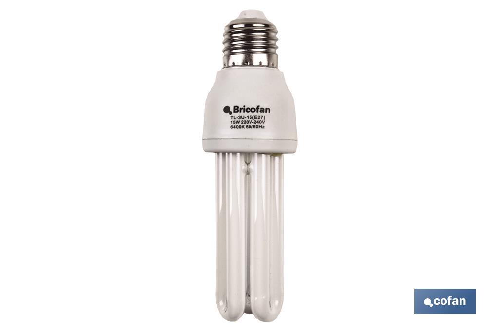 Lámpara Bajo consumo 3U 15W/E27 - Cofan