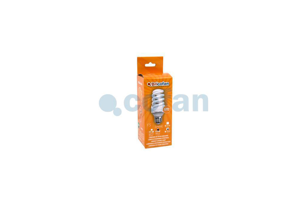 Lámpara Bajo consumo Espiral 15W/E27 - Cofan
