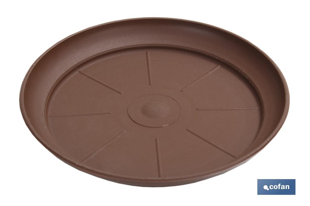 Plato Maceta  "Altea" Bronce - Cofan