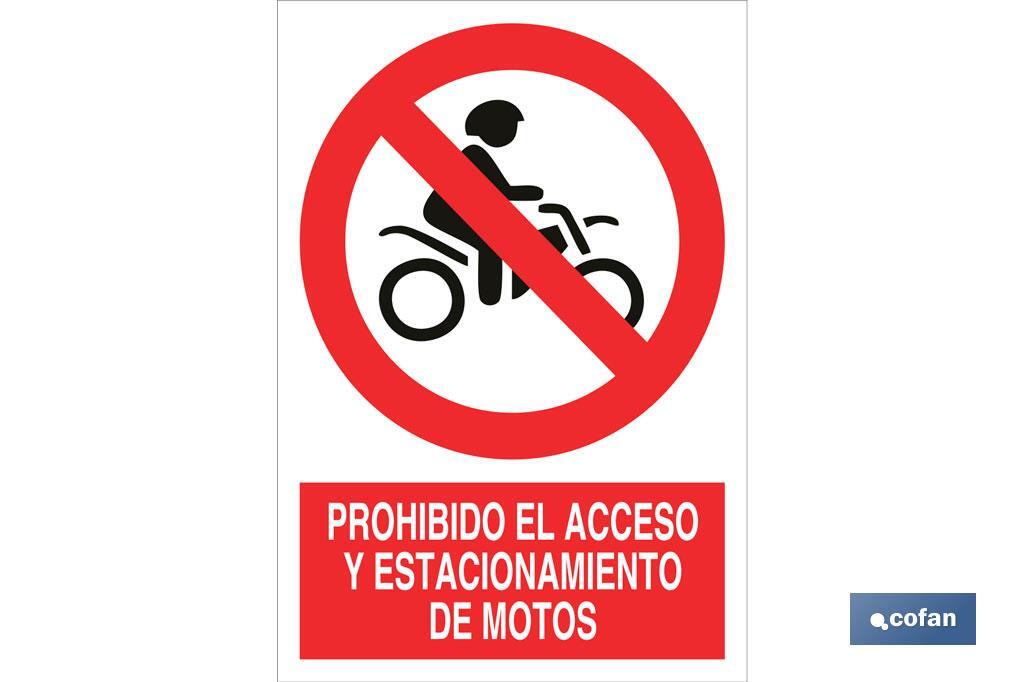 Prohibido acceso de motos - Cofan