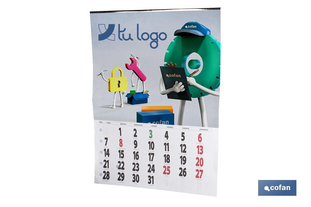 Calendarios de pared en Español de 43,5 x 59,5 cm - Cofan