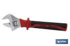 INSULATED ADJUSTABLE WRENCH WITH CENTRAL THUMB SCREW | 1,000 VOLTS | COMFORT HANDLE | AVAILABLE IN VARIOUS SIZES AND OPENINGS