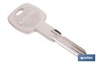Llave en bruto para cilindros de seguridad | Compatible con Silca y JMA | Acero niquelado - Cofan