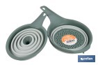 PACK DE EMBUDO Y COLADOR PLEGABLES CON MANGO Y CAPACIDAD PARA 0,6 LITROS | COLOR: VERDE | AHORRO DE ESPACIO Y FÁCIL ALMACENAMIENTO