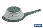 Pack de embudo y colador plegables con mango y capacidad para 0,6 litros | Color: verde | Ahorro de espacio y fácil almacenamiento - Cofan