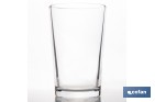 Pack de 6 vasos de caña de vidrio templado | Capacidad: 200 ml | Adecuado para cerveza, agua, refrescos y zumos - Cofan