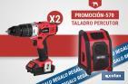 PACK DE 2 TALADROS PERCUTORES A BATERÍA + ALTAVOZ BLUETOOTH DE REGALO | HERRAMIENTAS DE CALIDAD