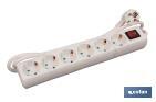 POWER STRIP WITH 6 OUTLETS | CABLE OF 1.4M IN LENGTH | POWER SWITCH