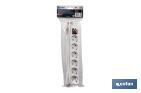 Power strip with 6 outlets | Cable of 1.4m in length | Power switch - Cofan