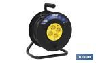 CABLE REEL WITH 4 SOCKETS | CABLE LENGTH: 50 METRES | CABLE SECTION: 3 X 1.5MM