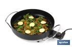 Electric pan | Belice Model | 1,500W | Steel base with non-stick coating | Diameter: 36cm - Cofan