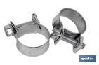 METALLIC NUT AND BOLT HOSE CLAMPS "STANDARD" - Cofan