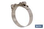 HIGH PRESSURE SUPER HOSE CLAMPS STAINLESS STEEL A-2