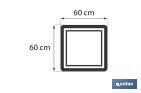 Bath mat | Abisinia Model | Beige | 100% cotton | Weight: 1,000g/m2 | Size: 60 x 60cm - Cofan